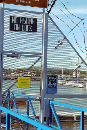 No Fishing on Docks: Spills Aren't Slick
